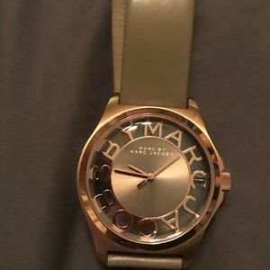 Rose gold and taupe Marc Jacobs watch